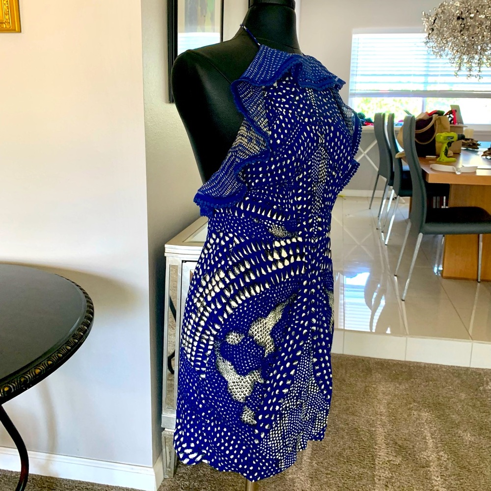 Roberto Cavalli halter neck cocktail dress